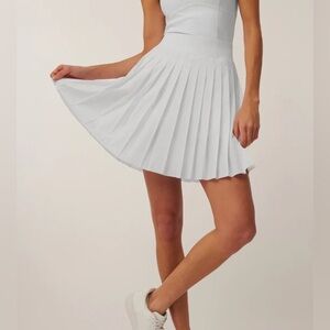 Greyson Golf and Tennis White Pleated Skirt